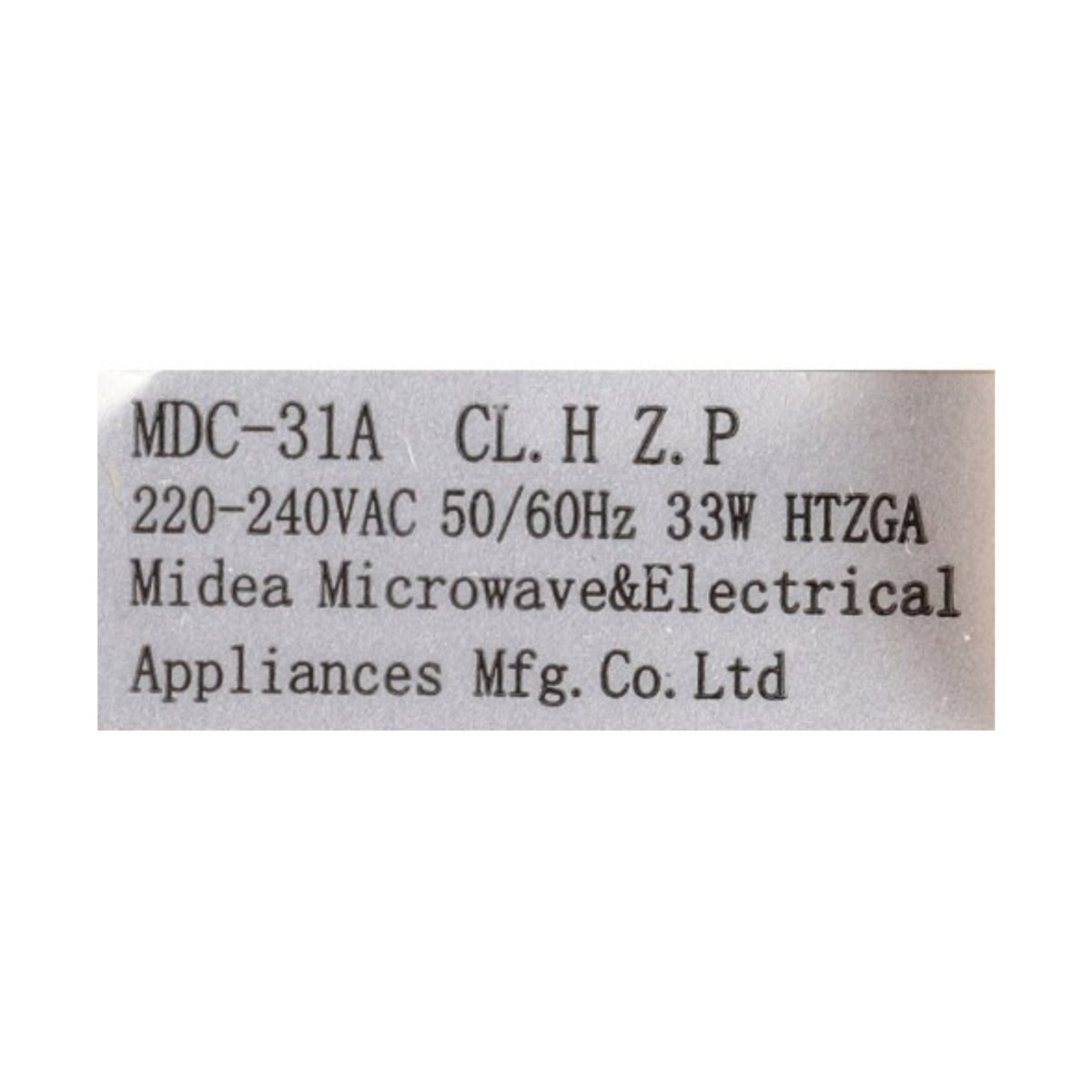 Genuine Hisense Midea Cooker Oven Fan Motor Assembly Part # G829767