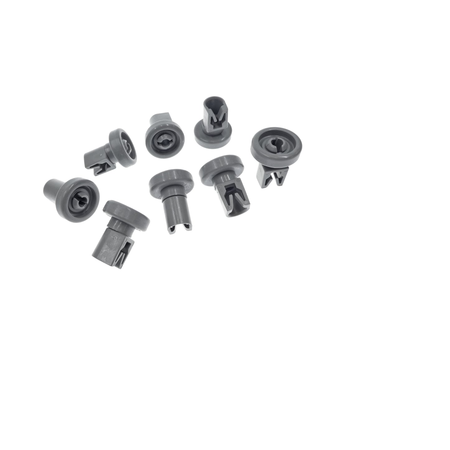 Genuine Electrolux Dishwasher Upper Basket Wheel Kit Grey 8 Pack Part # 50286967000