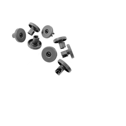 Electrolux Zanussi AEG Dishwasher Lower Basket Wheel Kit Grey 8 Pack Part # 50286965004